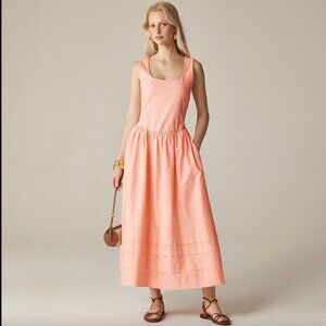 NWT JCREW Petite drop-waist mixy dress in Blushed Peach